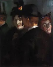 Theatre Foyer 1889 By Louis Anquetin