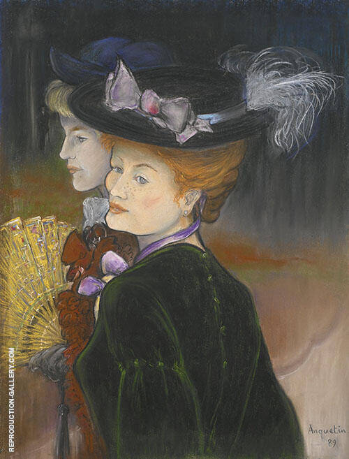 Two Ladies in The Wood 1889 by Louis Anquetin | Oil Painting Reproduction