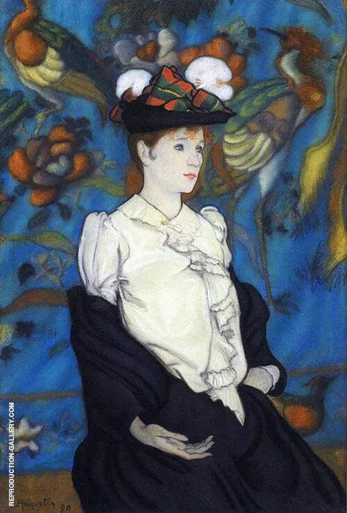 Woman with Hat Juliette 1890 By Louis Anquetin