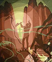 Song of The Towers By Aaron Douglas