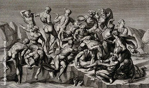 Battle of Cascina 1504 By Michelangelo