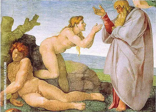 Sistine Chapel Ceiling Creation of Eve 1510 By Michelangelo