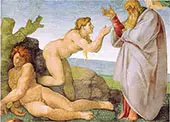 Sistine Chapel Ceiling Creation of Eve 1510 By Michelangelo