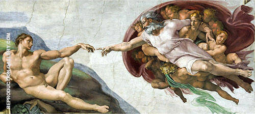 The Creation of Adam 1510 by Michelangelo | Oil Painting Reproduction