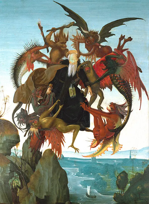 The Torment of Saint Anthony 1487 By Michelangelo