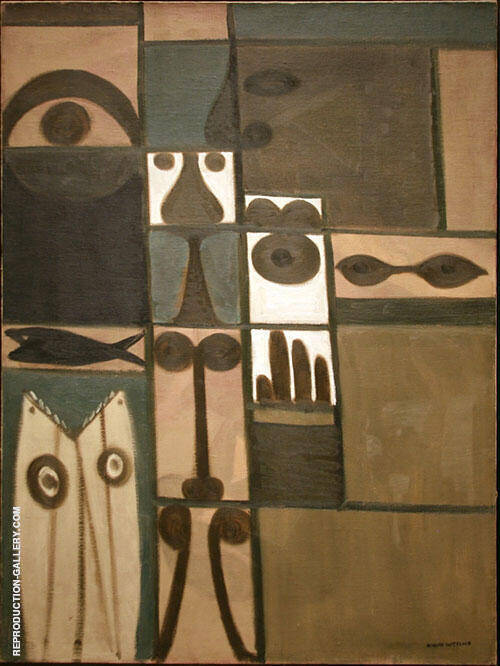 Abstract Saturday by Adolph Gottlieb | Oil Painting Reproduction