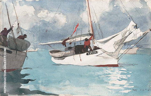 Fishing Boats Key West by Winslow Homer | Oil Painting Reproduction