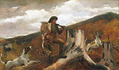 American A Huntsman and Dogs 1891 By Winslow Homer