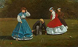 Croquet Scene 1866 By Winslow Homer