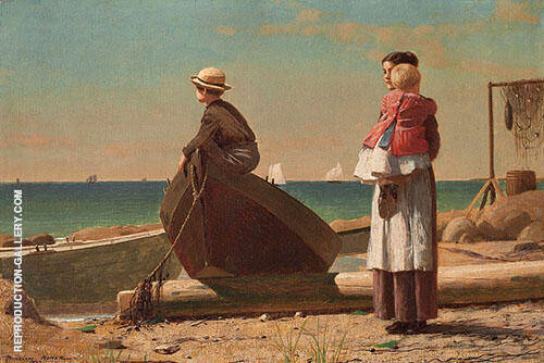 Dad's Coming 1873 by Winslow Homer | Oil Painting Reproduction