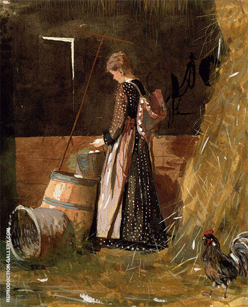 Fresh Eggs 1874 by Winslow Homer | Oil Painting Reproduction