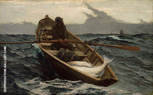 The Fog Warning 1885 by Winslow Homer | Oil Painting Reproduction