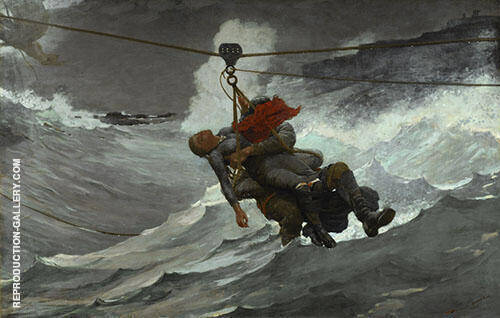 The Life Line 1884 by Winslow Homer | Oil Painting Reproduction