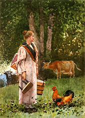 The Milk Maid 1878 By Winslow Homer