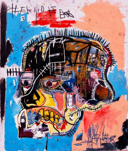 Untitled 1981 Skull By Jean-Michel-Basquiat