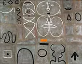 Man Looking at Woman 1949 By Adolph Gottlieb