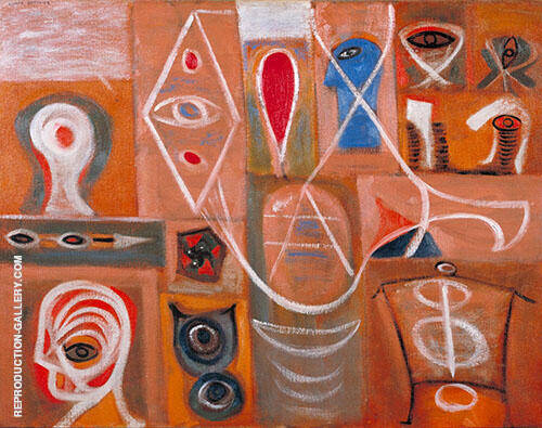The Alchemist 1945 by Adolph Gottlieb | Oil Painting Reproduction