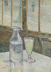 Still Life with Glass of Absinthe and a Carafe 1887 By Vincent van Gogh