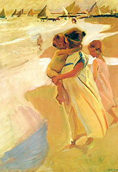 After Bathing Valencia 1908 By Joaquin Sorolla