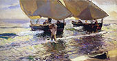 Arrival of the Boats 1907 By Joaquin Sorolla