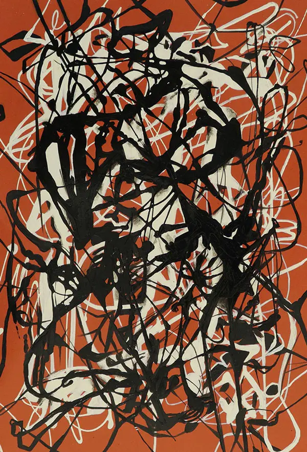 Free Form 1946 2 By Jackson Pollock (Inspired By)