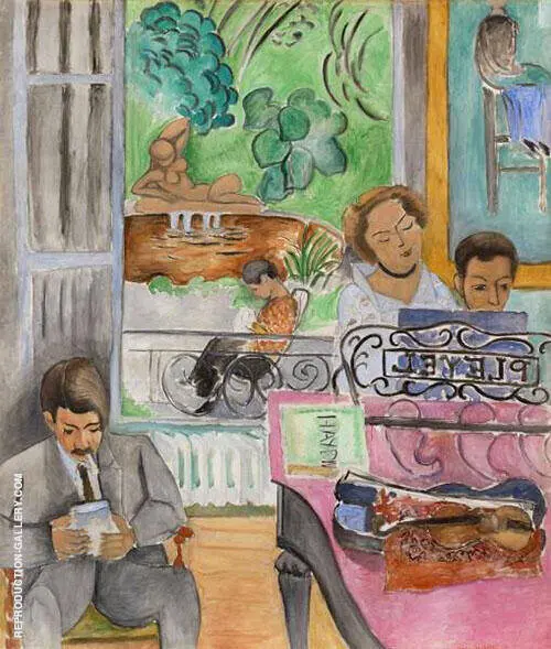 Portrait de Famille The Music Lesson 1917 By Henri Matisse