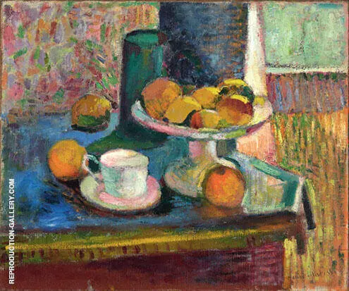 Still Life with Compote Apples and Oranges 1899 By Henri Matisse