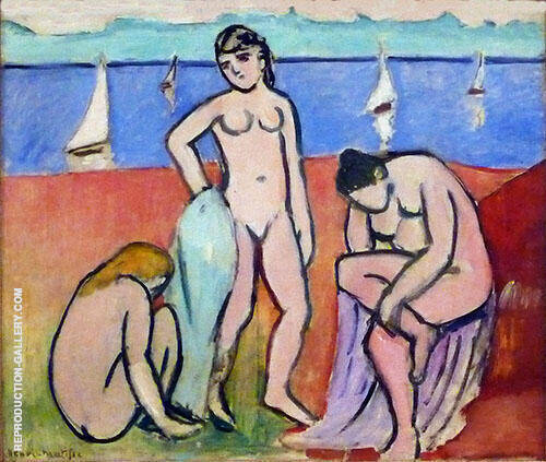 Three Bathers 1907 by Henri Matisse | Oil Painting Reproduction
