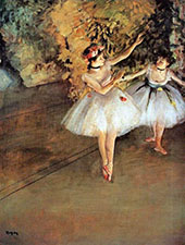 Two Dancers on a Stage 1879 By Edgar Degas