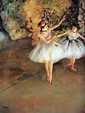 Two Dancers on a Stage 1879 By Edgar Degas
