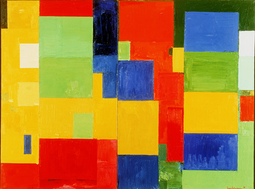 Combinable Wall 1 and 2 by Hans Hofmann | Oil Painting Reproduction