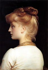 Portrait of a Girl By Frederic Leighton
