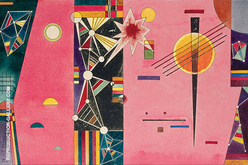 Pink Red 1927 by Wassily Kandinsky | Oil Painting Reproduction