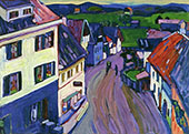 View from The Window of The Griesbrau 1908 By Wassily Kandinsky