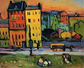 Houses in Munich 1908 By Wassily Kandinsky