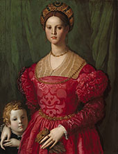A Young Woman and Her Little Boy 1540 By Agnolo Bronzino