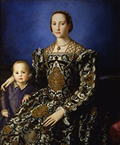 Eleonora di Toledo with her son Giovanni de Medici 1544 By Agnolo Bronzino