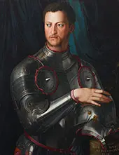 Portrait Cosimo I de Medici in Armour 1545 By Agnolo Bronzino