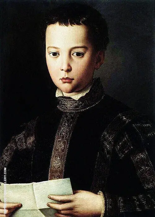 Portrait of Young Man 1560 By Agnolo Bronzino