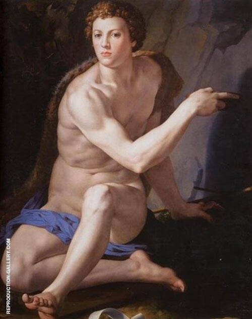 St John The Baptist 1553 by Agnolo Bronzino | Oil Painting Reproduction