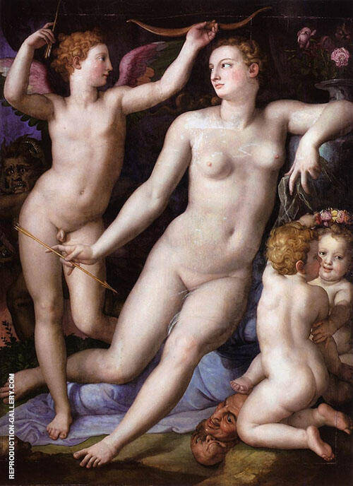 Venus Cupid and Envy 1548 by Agnolo Bronzino | Oil Painting Reproduction