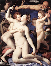 Venus Cupid Folly and Time 1544 By Agnolo Bronzino