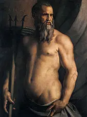 Andrea Doria as Neptune 1550 By Agnolo Bronzino