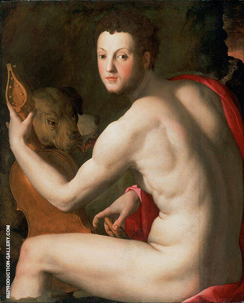 Portrait of Cosimo I de Medici as Orpheus 1537 | Oil Painting Reproduction