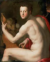 Portrait of Cosimo I de Medici as Orpheus 1537 By Agnolo Bronzino
