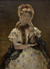 Parisian Lady 1867 By Alfred Stevens