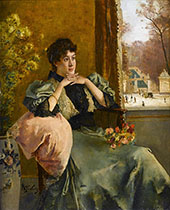 Pensive Woman By Alfred Stevens