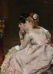 The Japanese Mask 1877 By Alfred Stevens