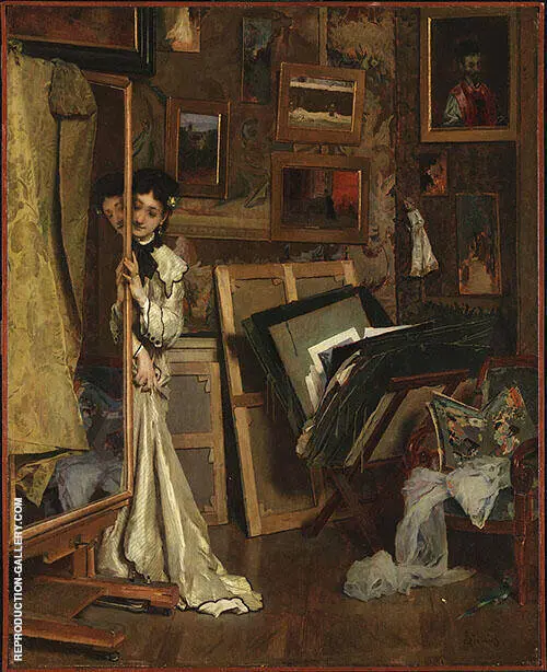 The Psyche My Studio 1871 By Alfred Stevens