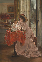 The Sweet Mother By Alfred Stevens